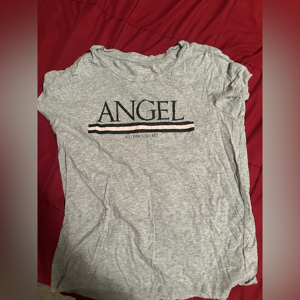 Victoria's Secret Gray Angel Tee